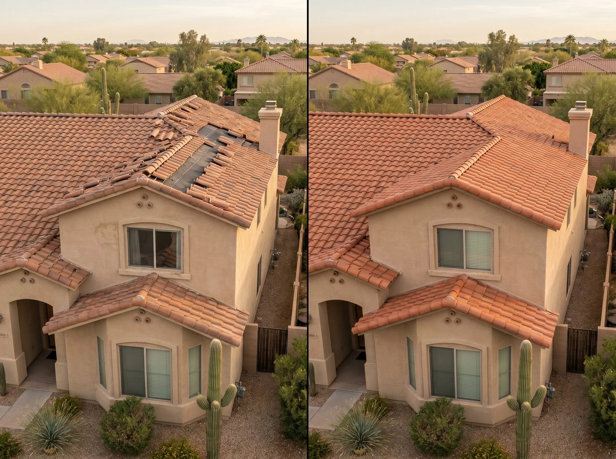 Tile repair after monsoon